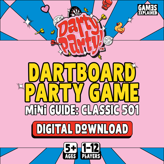 DARTY PARTY MINI GAME GUIDE: CLASSIC 501 DARTBOARD GAME | DIGITAL DOWNLOAD