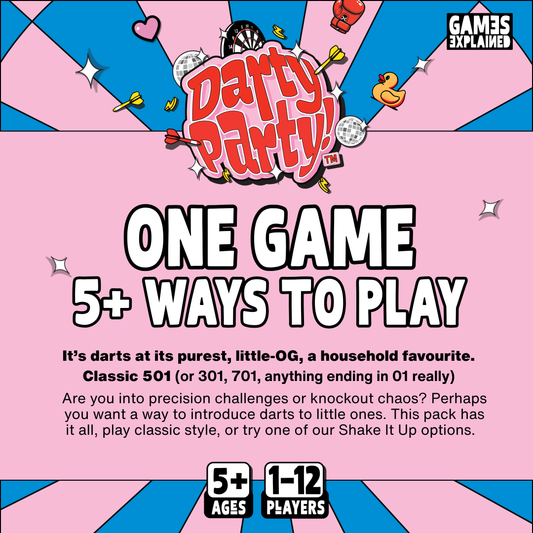 DARTY PARTY MINI GAME GUIDE: CLASSIC 501 DARTBOARD GAME | DIGITAL DOWNLOAD