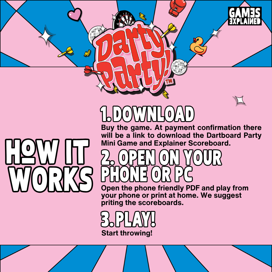 KILLER DARTS GAME GUIDE | RULES, SCOREBOARD & HOW TO PLAY | DIGITAL DOWNLOAD