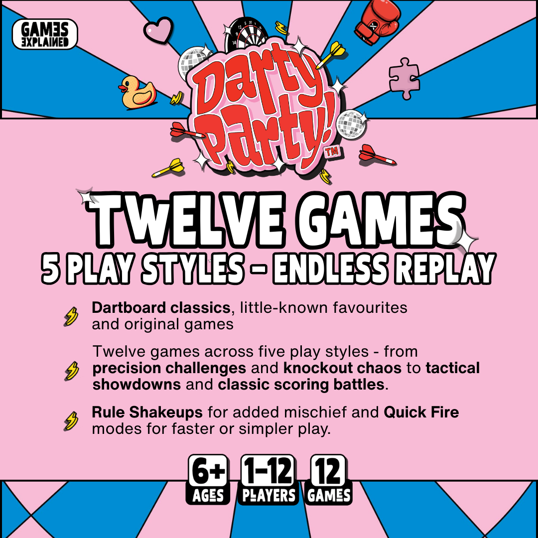 DARTY PARTY | DARTBOARD PARTY GAMES BOOK (FIRST EDITION CLEARANCE)