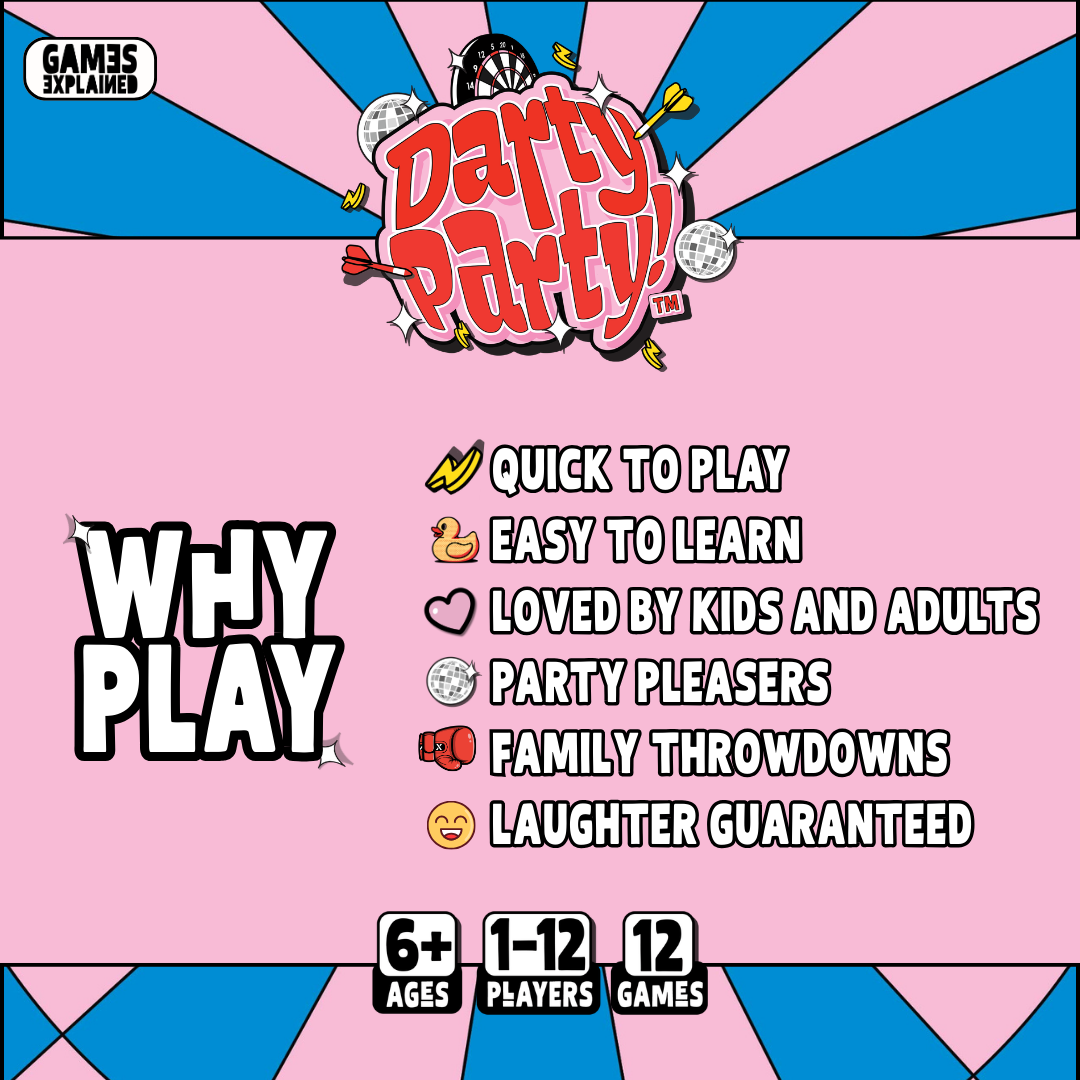 DARTY PARTY | DARTBOARD PARTY GAMES BOOK (FIRST EDITION CLEARANCE)