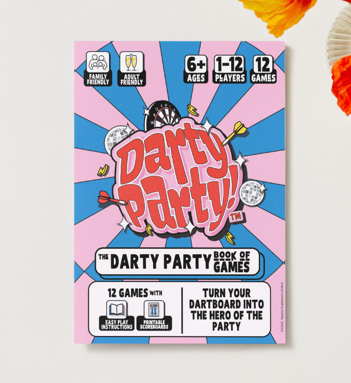 DARTY PARTY | DARTBOARD PARTY GAMES BOOK (FIRST EDITION CLEARANCE)