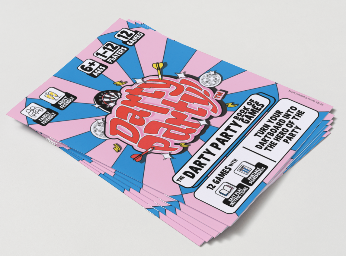DARTY PARTY | DARTBOARD PARTY GAMES BOOK (FIRST EDITION CLEARANCE)